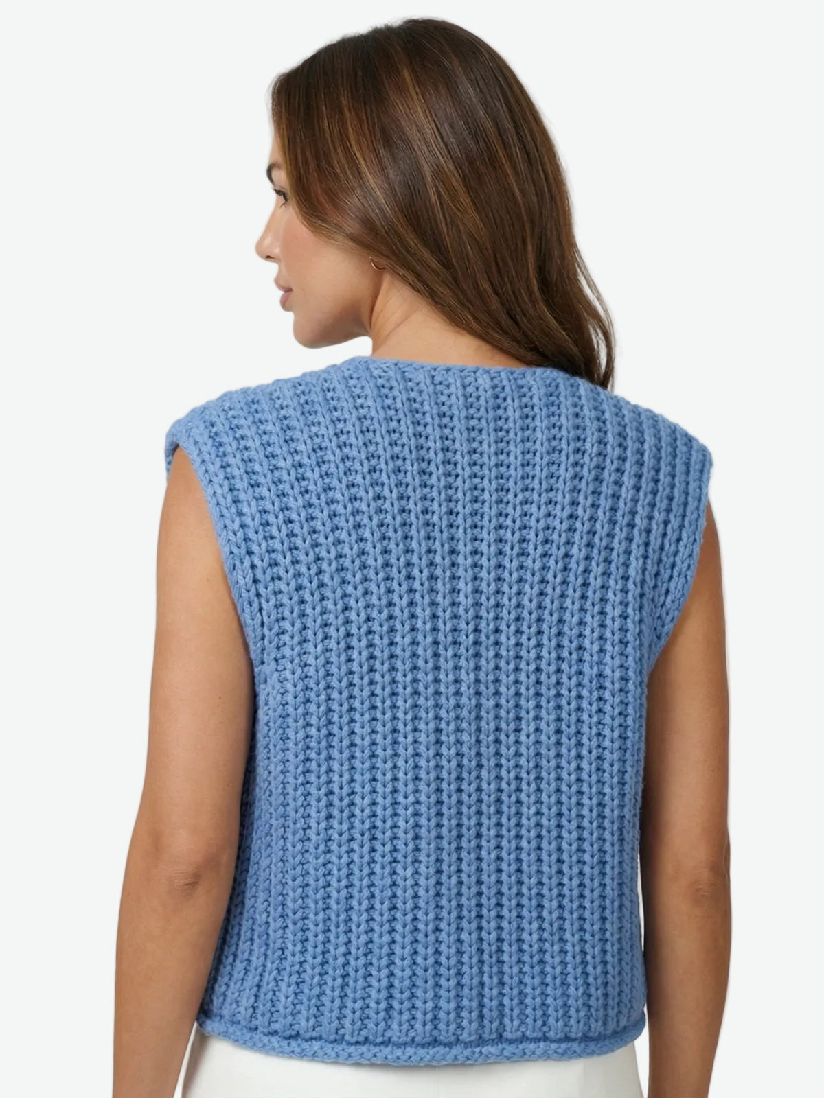 Gold Button Knit Vest