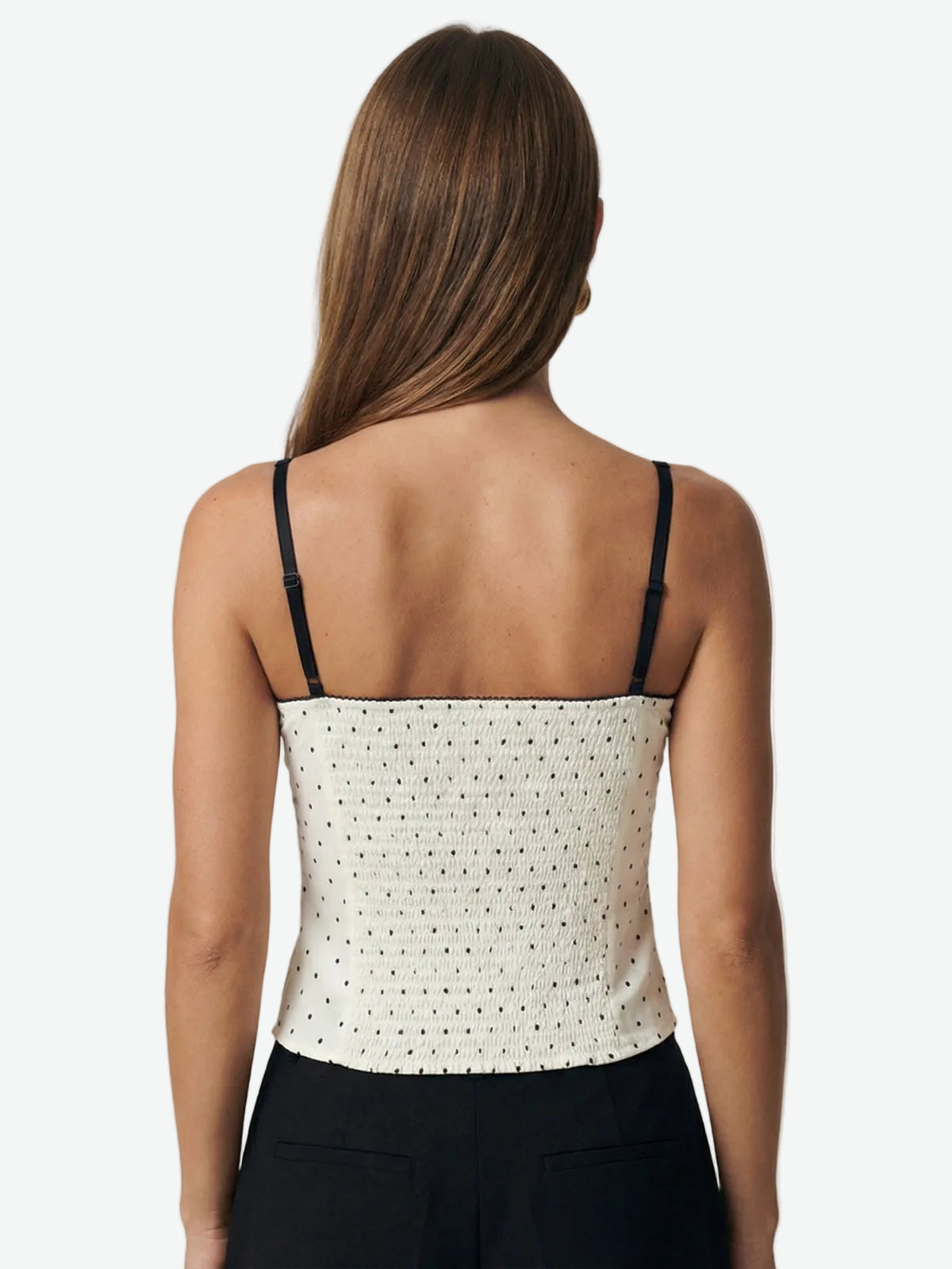 Polka Dot Corset Cami Top