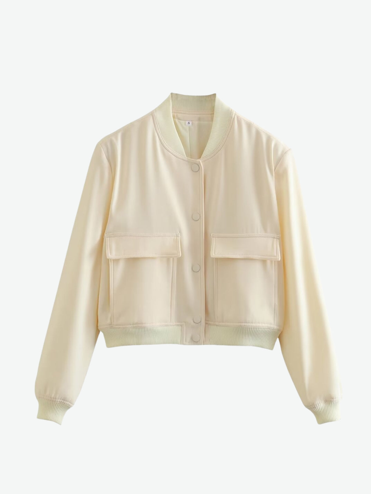 Snap Button Bomber Jacket