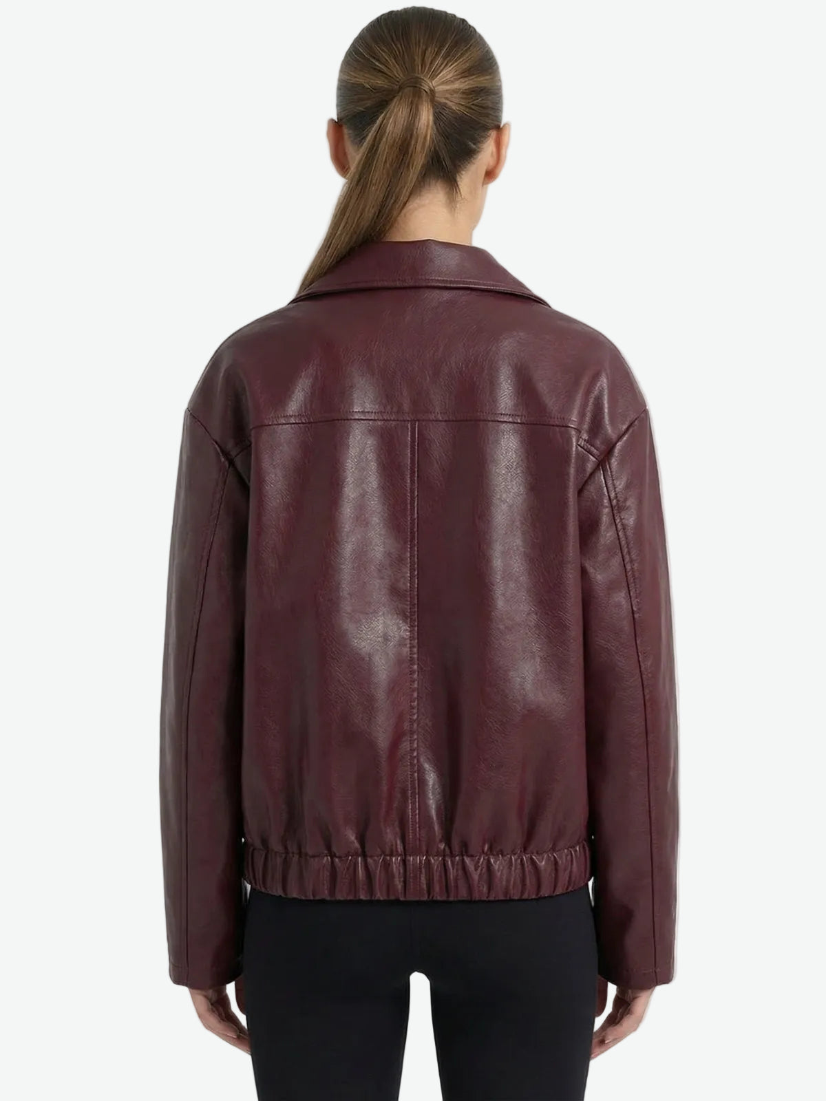 Vintage Style Faux Leather Jacket