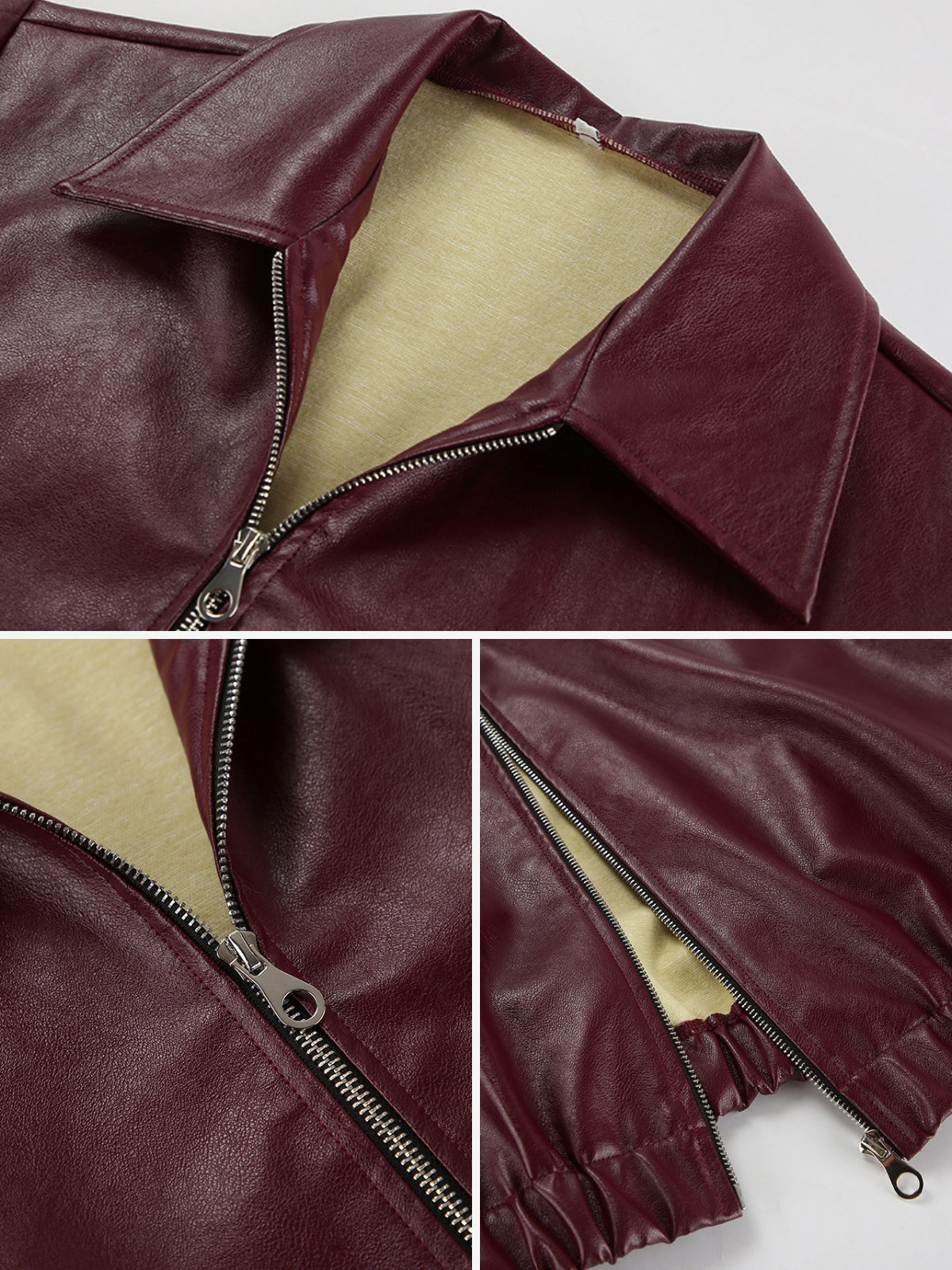 Vintage Style Faux Leather Jacket
